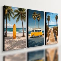 Kit3 Quadro Decorativo Praia Surf Praia Mar Verão Hotel Sala Qualidade Premium Moderno 28x20cm Kit3 Quadro Decorativo Praia Surf Praia Mar Verão Hotel Sala Qualidade Premium Moderno 28x20cm