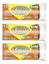 Kit3 Saco De Lixo Super Econômico 15l Embalixo 300 Sacos Kit3 Saco De Lixo Super Econômico 15l Embalixo 300 Sacos