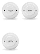 Kit3pcs-Detector Óptico De Fumaça Contato Seco 12V/24V