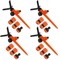 Kit4 Irrigação giratória 3 jatos Conexão Mangueira ½ Vonder