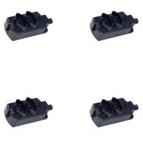 Kit4 regua de tomada 2p+t 10a 250v - pb 2 tomadas preta margirius Kit4 regua de tomada 2p+t 10a 250v - pb 2 tomadas preta margirius