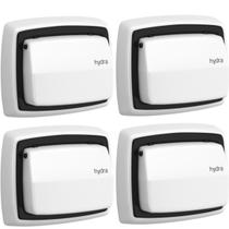 Kit4pcs-Acabamento Para Válvula Hydra Max 4900.E.MAX.BR Bco