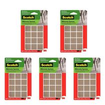 Kit5 Feltro Adesivo Cadeira Sofá Quadrado Scotch 3M 25Mm 12U Marrom Kit5 Feltro Adesivo Cadeira Sofá Quadrado Scotch 3M 25Mm 12U Marrom