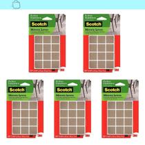 Kit5 Feltro Adesivo Cadeira Sofá Quadrado Scotch 3M 25Mm 12U Kit5 Feltro Adesivo Cadeira Sofá Quadrado Scotch 3M 25Mm 12U