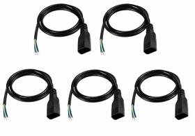 Kit5 rabicho femea 3x1,5mm 1,5mt atox Kit5 rabicho femea 3x1,5mm 1,5mt atox