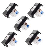 Kit5 tomada informatica rj45 cat6 ebony margirius