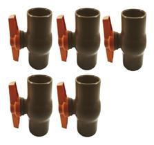 Kit5pçs - Registro Esfera Soldável Viqua 20mm