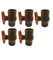 Kit5pçs - Registro Esfera Soldável Viqua 60mm