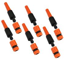 KIT6 Conjunto Jardim Esguicho Regulável Engate Rápido Vonder