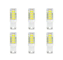 Kit6 Lâmpada Led Halopim G9 5w Lustres E Pendentes Bivolt Branco frio