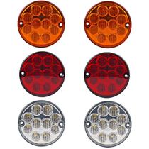 KIT6 Lanterna Traseira Ônibus Caminhão 96mm 10 Led KIT6 Lanterna Traseira Ônibus Caminhão 96mm 10 Led