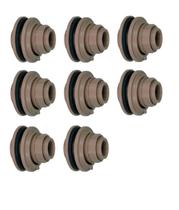 Kit8pcs-adaptador Flange Com Anel Soldavel 40mm Amanco