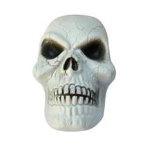 kitc/15 Cabeça crânio decoração Halloween plástico esqueleto