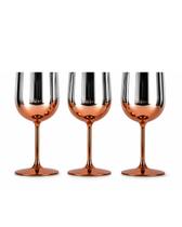 KitC/ 3 Taça Gin Metalizada Rose Gold 600ml Elegante Drinks