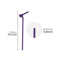 Kitc/5 pct canudo artistico 5,6mm colorido pp c/40 un