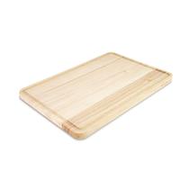 KitchenAid Placa de corte de madeira de borracha clássica com perímetro