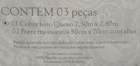 Kitcobreleito queen cristal c/renda renascenca rosa petala 3 pc buettner Kitcobreleito queen cristal c/renda renascenca rosa petala 3 pc buettner