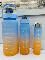 kitcom 3 garrafas squeeze 2000ml/700ml/300ml kitcom 3 garrafas squeeze 2000ml/700ml/300ml