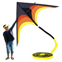 Kite Flying Hoofer Gaint Delta 2,7 m com cauda de 30 m para adultos Kite Flying Hoofer Gaint Delta 2,7 m com cauda de 30 m para adultos