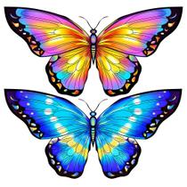 Kite Honbo Butterfly para crianças e adultos 55x28cm rosa+azul Kite Honbo Butterfly para crianças e adultos 55x28cm rosa+azul
