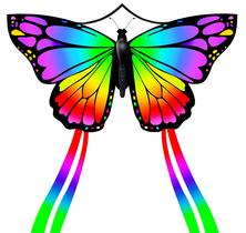 Kite JEKOSEN Butterfly Huge 140x71cm com cauda de 140cm