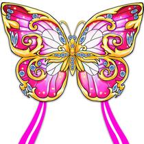 Kite Xida Butterfly para crianças e adultos com alça de corda de 200 m Kite Xida Butterfly para crianças e adultos com alça de corda de 200 m