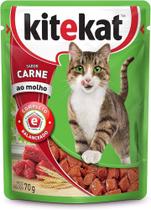 Kitekat Sachê para Gato Adulto - Carne ao Molho 70g / kits disponíveis