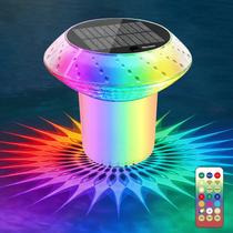 Kitloo Clorador Solar Flutuante para Piscina 3 Polegadas com Luz RGB