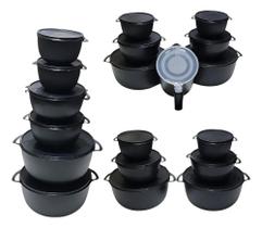 Kits 10 Potes Bowl Vasilhas Tapoe Marmita Boll +Jarra1 Preto Kits 10 Potes Bowl Vasilhas Tapoe Marmita Boll +Jarra1 Preto