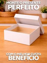 Kits 5~20 Caixas Branca Lisa 23x23x6,5cm - Salgados - Festa - Doces - Confeitaria Kits 5~20 Caixas Branca Lisa 23x23x6,5cm - Salgados - Festa - Doces - Confeitaria