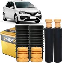 Kits Batente Coifa Suspensão Dianteira Traseira Toyota Etios