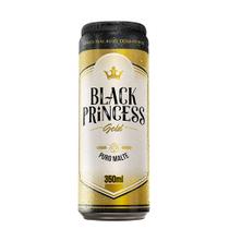 KITS C/ Cerveja Puro Malte Gold Black Princess Lata 350ml Tradição e Excelência em Cada Gole!
