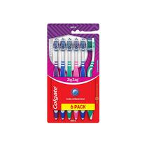 Kits c/ escova dental macia colgate zig zag antibac - kit com 6 unidades Kits c/ escova dental macia colgate zig zag antibac - kit com 6 unidades