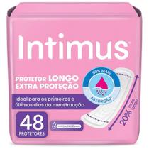 KITS C/ Protetor Diário Sem Abas Longo Intimus Extra Proteção - Pacote com 48 Unidades