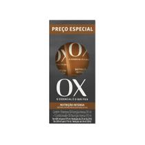 KITS C/ Shampoo 375ml + Condicionador 170ml OX Cosméticos Nutre Nutrição Intensa e Brilho Dura