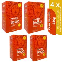 Kits Chá Matte Leão Natural 250g Cada Caixa Validade Longa Caixas 2, 4,6,8 unid