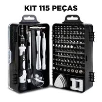 Kits Chave 115Pcs De Reparos Conjunto Profissional Multi Uso - Relet