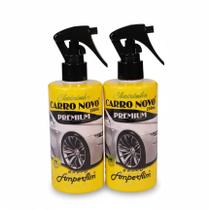 Kits cheirinho carro novo 250ml original premium amperflim -
