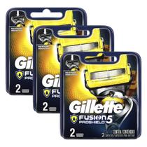 Kits com 6 Cargas Gillette Aparelho de Barbear Fusion Proshield