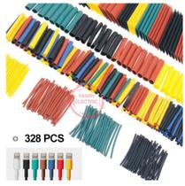 Kits de 328 tubos termo retrátil elétrico 8 tamanhos cores