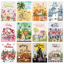 Kits de arte com diamantes VioraWhite Holiday, 12 unidades, tema sazonal