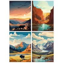 Kits de arte com diamantes Yeaqee DIY Painting para estética adulta