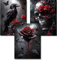 Kits de arte de diamante DAZZLEDOTS Halloween, pacote com 3 unidades para adultos