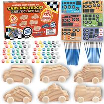 Kits de artesanato para pintura em madeira SCS Direct Kids Party Cars 3D Kits de artesanato para pintura em madeira SCS Direct Kids Party Cars 3D