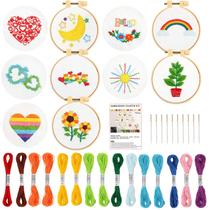 Kits de bordado para iniciantes Pollieay para crianças de 7 a 13 anos com Instruc. Kits de bordado para iniciantes Pollieay para crianças de 7 a 13 anos com Instruc.
