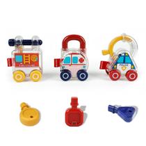Kits de ciências educacionais Baby Montessori, brinquedos para carros com fechadura e chave Kits de ciências educacionais Baby Montessori, brinquedos para carros com fechadura e chave