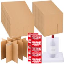 Kits de embalagem de vidro Oleitodh para mover caixas de 16x12x12 polegadas