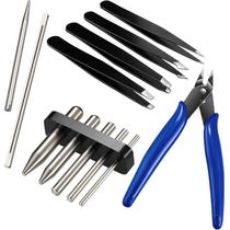 Kits de ferramentas para modelos de metal Honoson, 12 unidades com ferramentas de dobra e cortador
