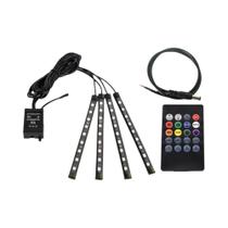 Kits De Luzes LED RGB Para Motocicletas Com Controle Remoto via App, À Prova d'Água Para Yamaha,