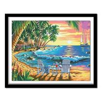 Kits de pintura de desenho 5d diamante pintura veleiro no mar contas kits de ponto cruz imagem de strass diamante